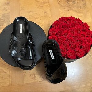 Elegant Black Slide Sandals